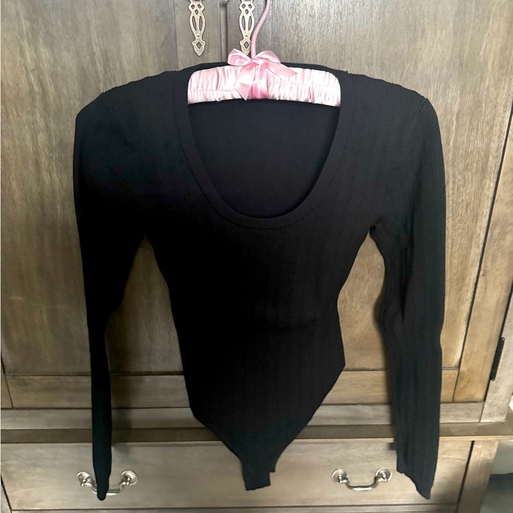 Express stretchy bodysuit sweater